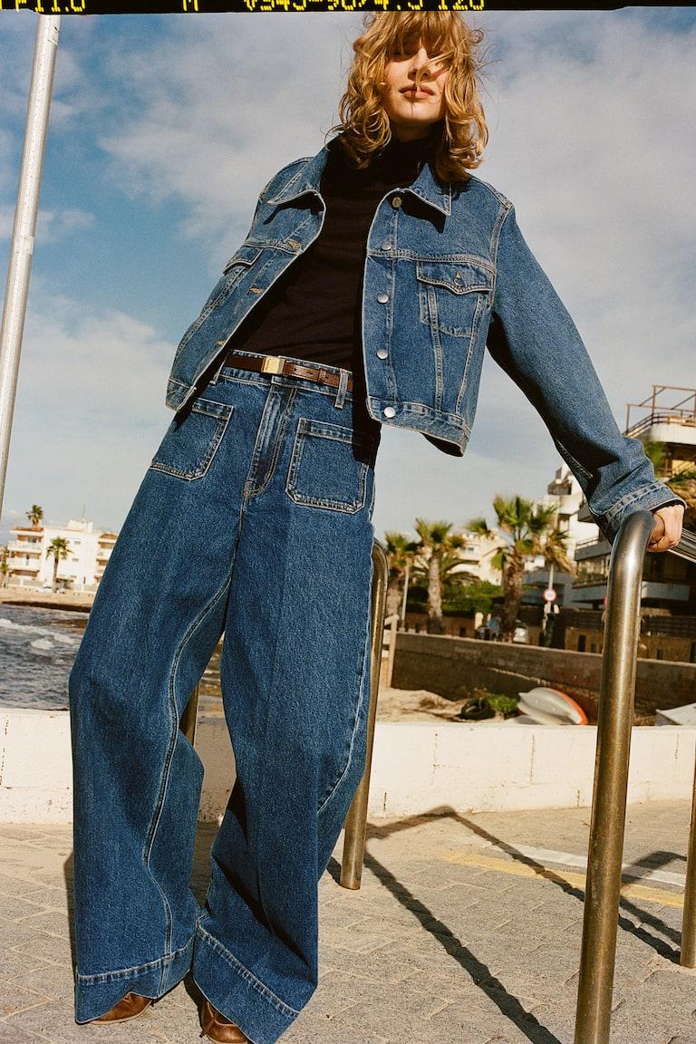 ﻿H&M Wide High Jeans Riesige Ersparnisse