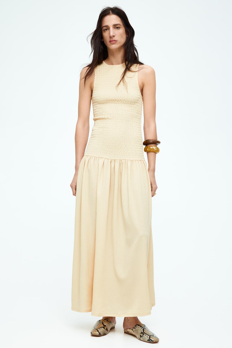 H&M Gesmoktes Jerseykleid Begrenzt auf 3 Tage