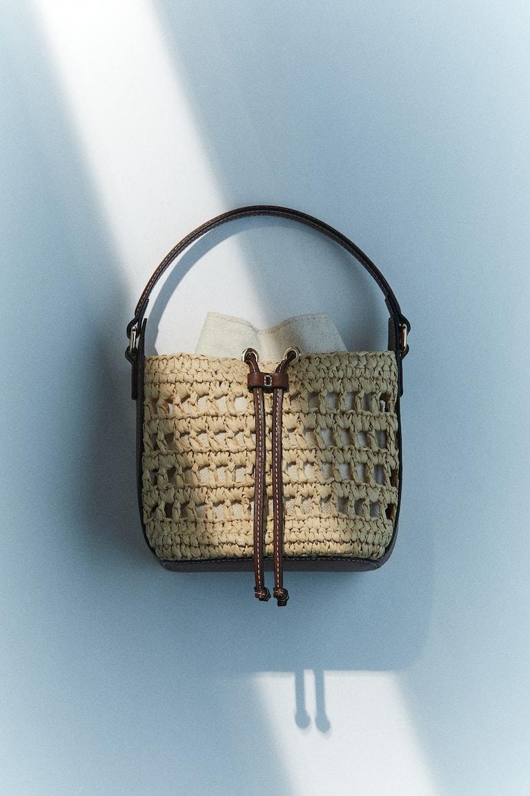 H&M Crossbody-Strohtasche