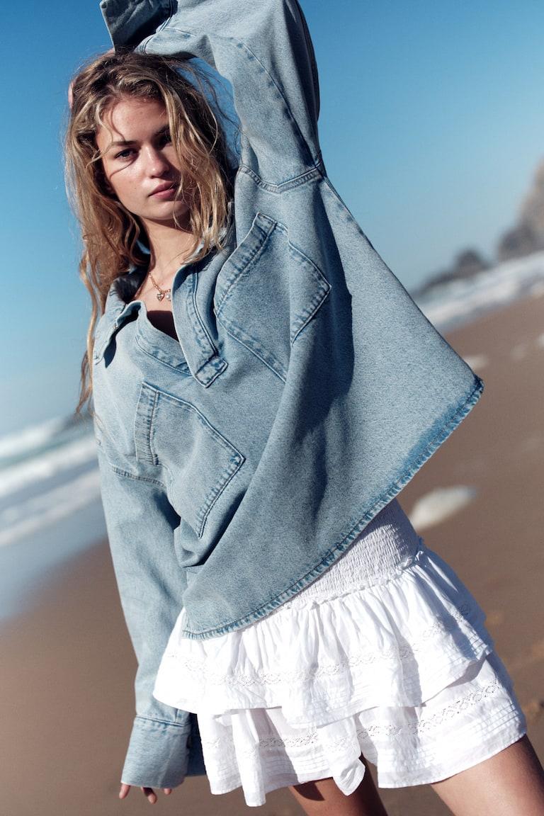 H&M Stufenrock mit Spitzeneinsätzen Tägliche Deals