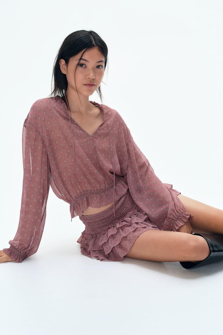 H&M Minirock mit Stufen Riesige Ersparnisse