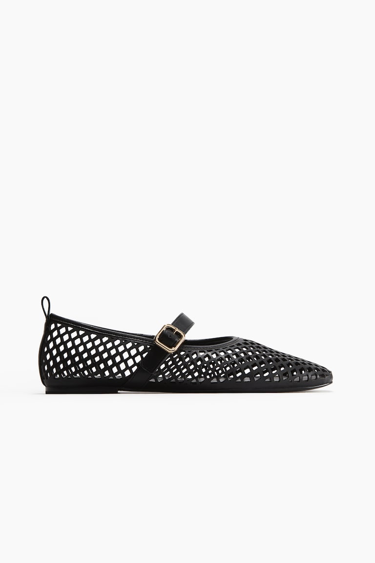 H&M Perforierte Ballerinas im Mary-Jane-Stil Begrenztes Angebot