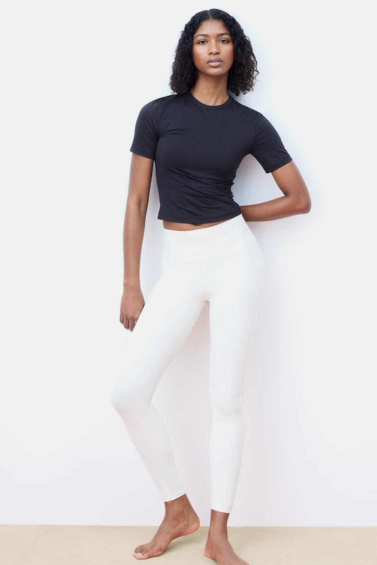 H&M Cropped Sportshirt mit DryMove™ Großer Ausverkauf