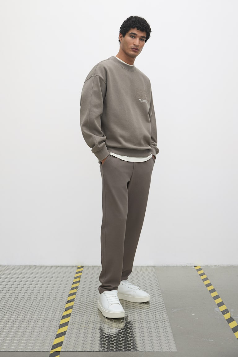 H&M Bedrucktes Sweatshirt in Loose Fit Verkauf