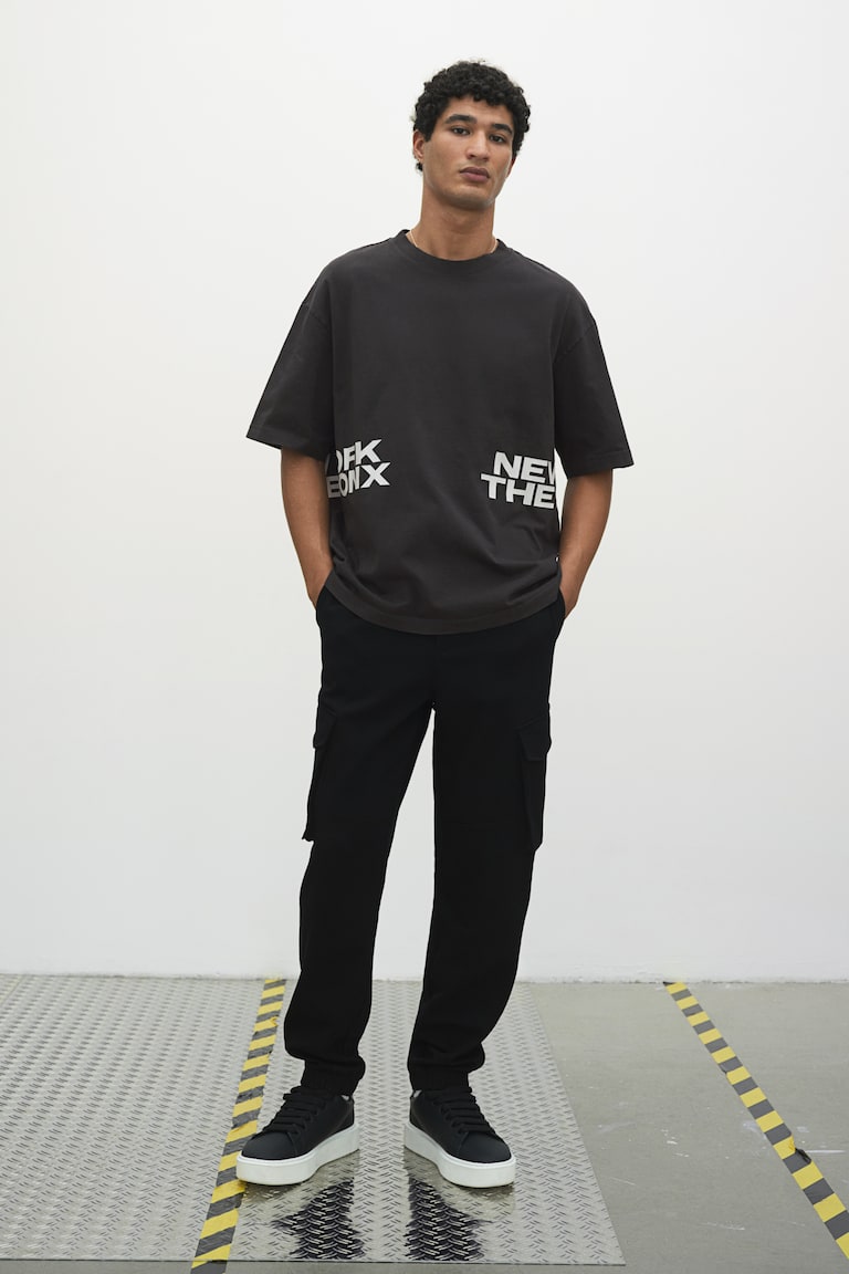 H&M Ausgewaschenes T-Shirt in Loose Fit Hotsell
