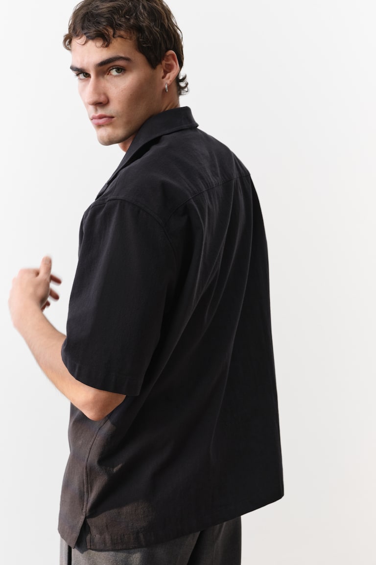 H&M Hemd mit Struktur in Regular Fit Fabrik Onlineshop