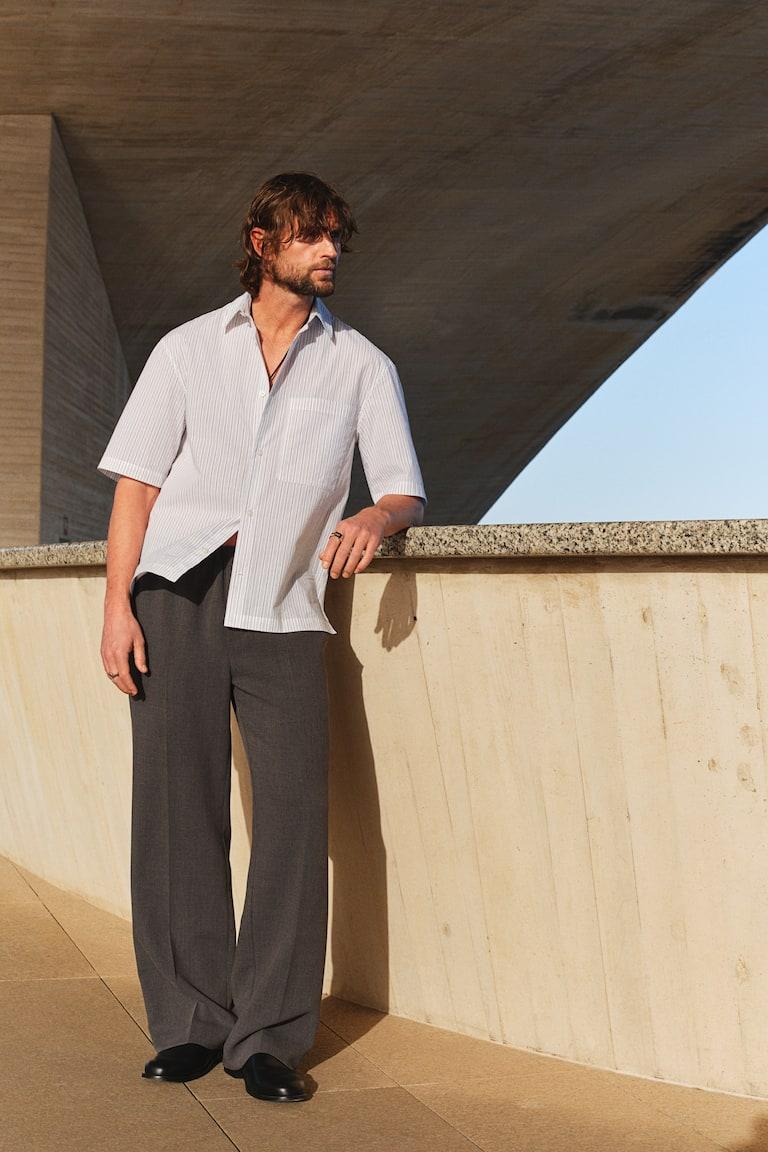H&M Kurzarmhemd in Regular Fit Online Shopping