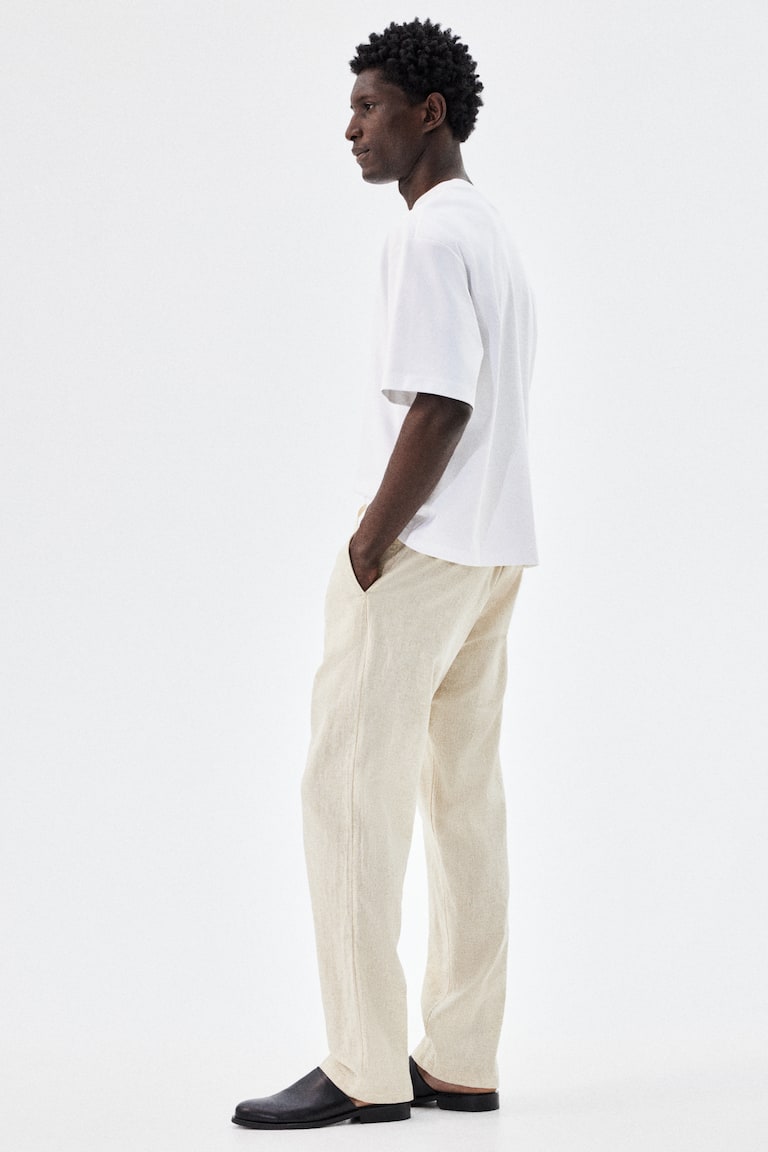 H&M Hose aus Leinenmix in Regular Fit JETZT KAUFEN