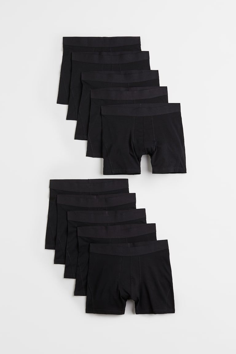 H&M 10er-Pack Halblange Trunks mit Lycra® Rabatte dieses Monats