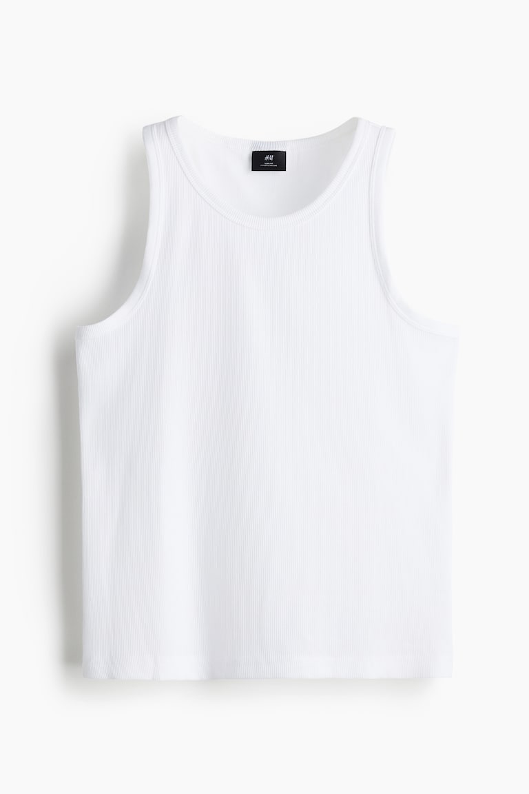 H&M Geripptes Tanktop in Slim Fit Sonderangebot