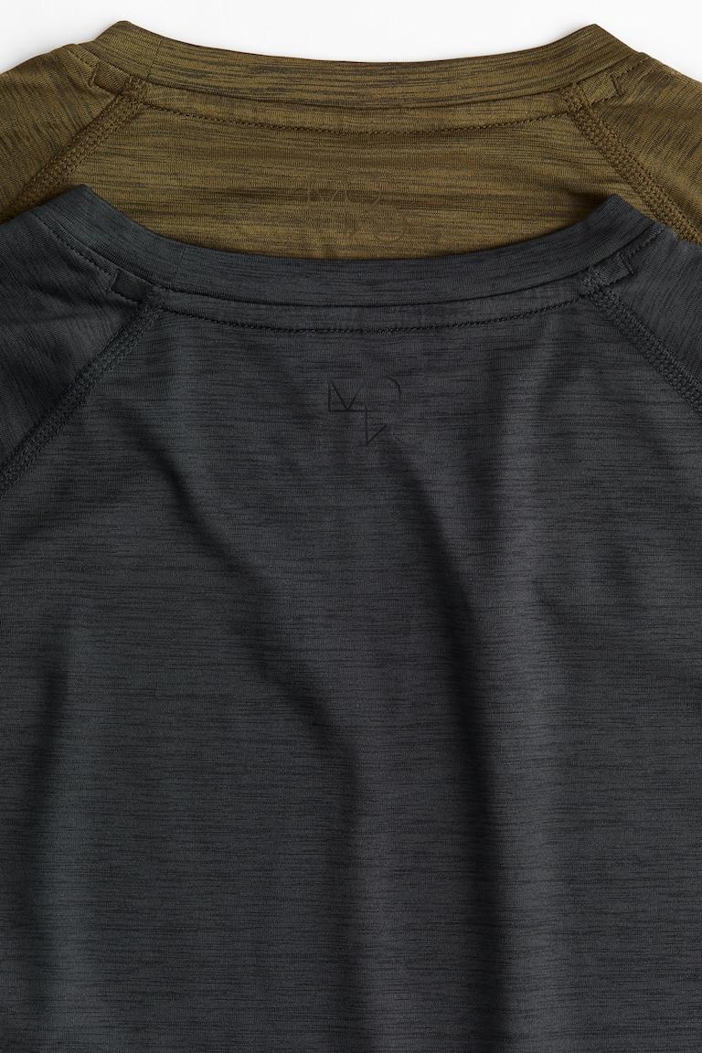 H&M 2er-Pack Sportshirts mit DryMove™ in Muscle Fit zollfrei