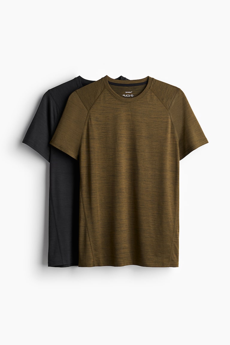H&M 2er-Pack Sportshirts mit DryMove™ in Muscle Fit Rabatte dieses Monats