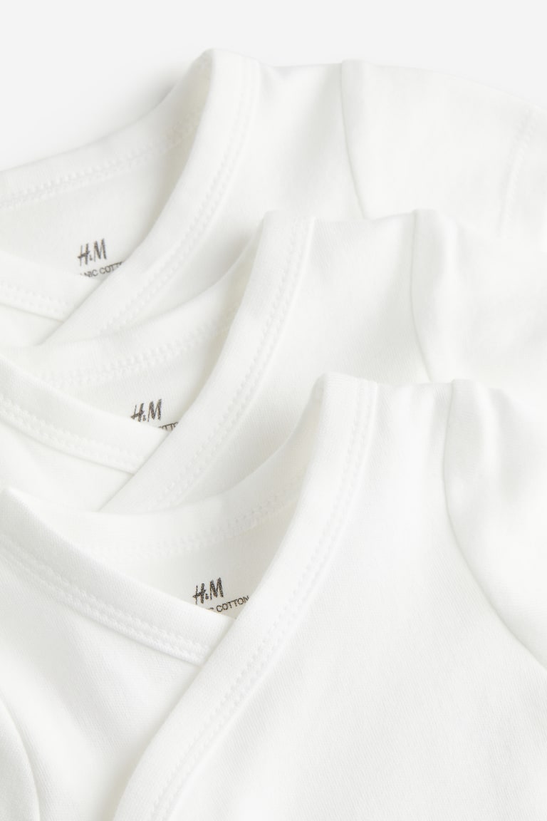 H&M 3er-Pack Wickelbodys Auslauf