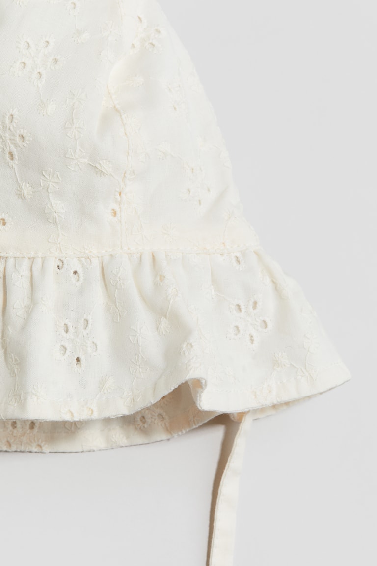 H&M Sonnenhut mit Broderie Anglaise Günstiger Verkauf