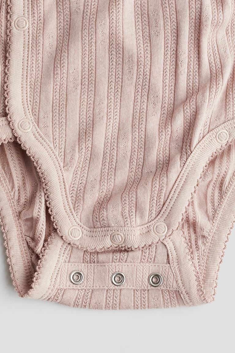 H&M Jerseybody mit Pointellemuster VIP-Rabatte