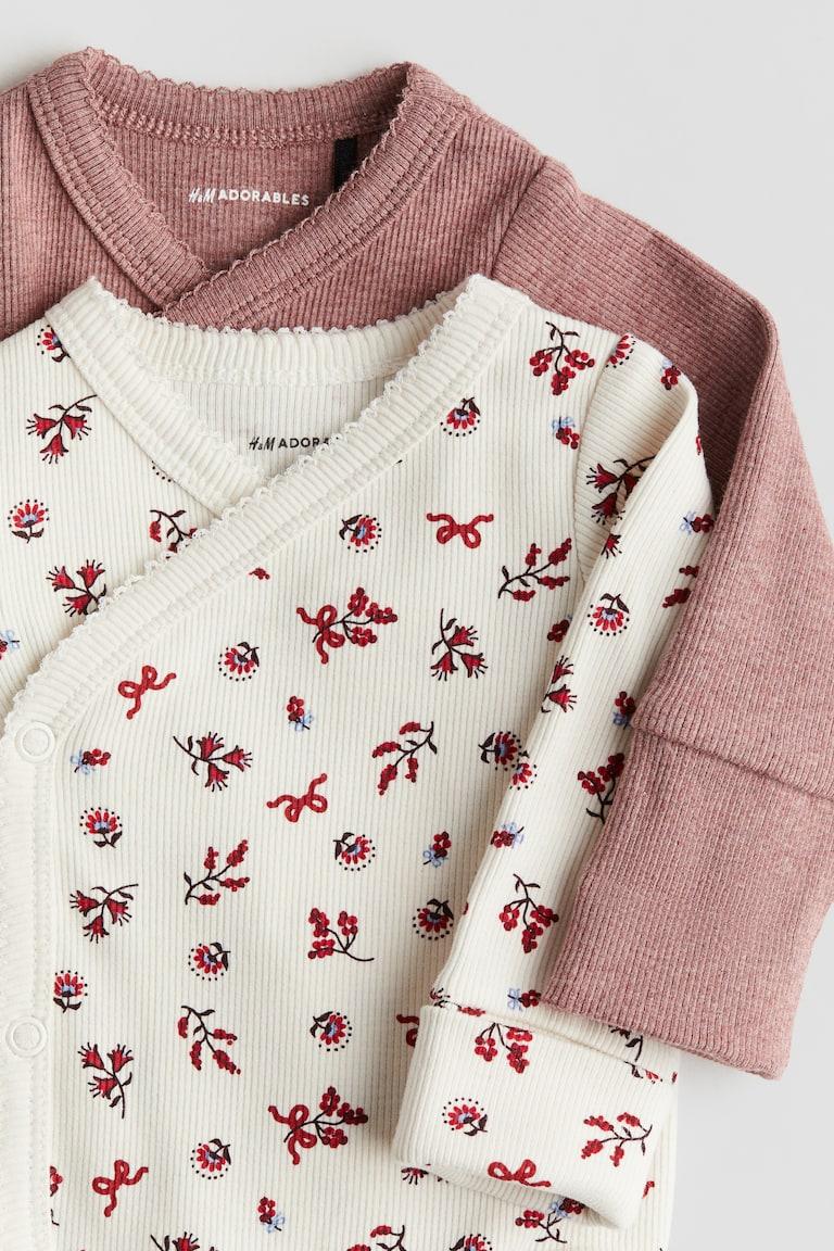 H&M 2er-Pack Bodys mit Mitwachsfunktion Begrenzte Freigabe