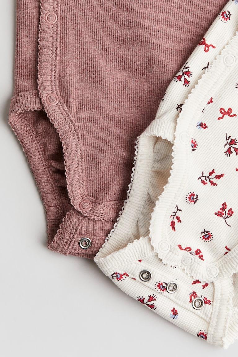 H&M 2er-Pack Bodys mit Mitwachsfunktion Neueste Stile
