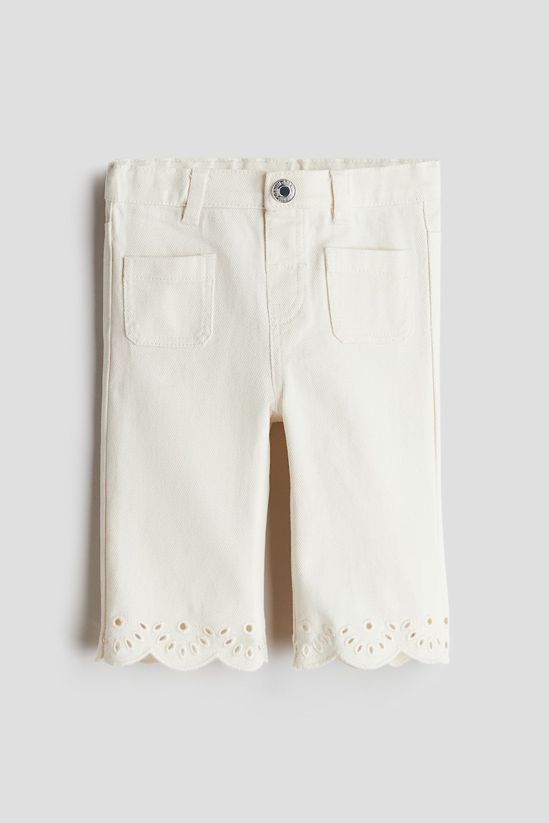 H&M Ausgestellte Hose aus Baumwolltwill 50% Rabatt für begrenzte Zeit