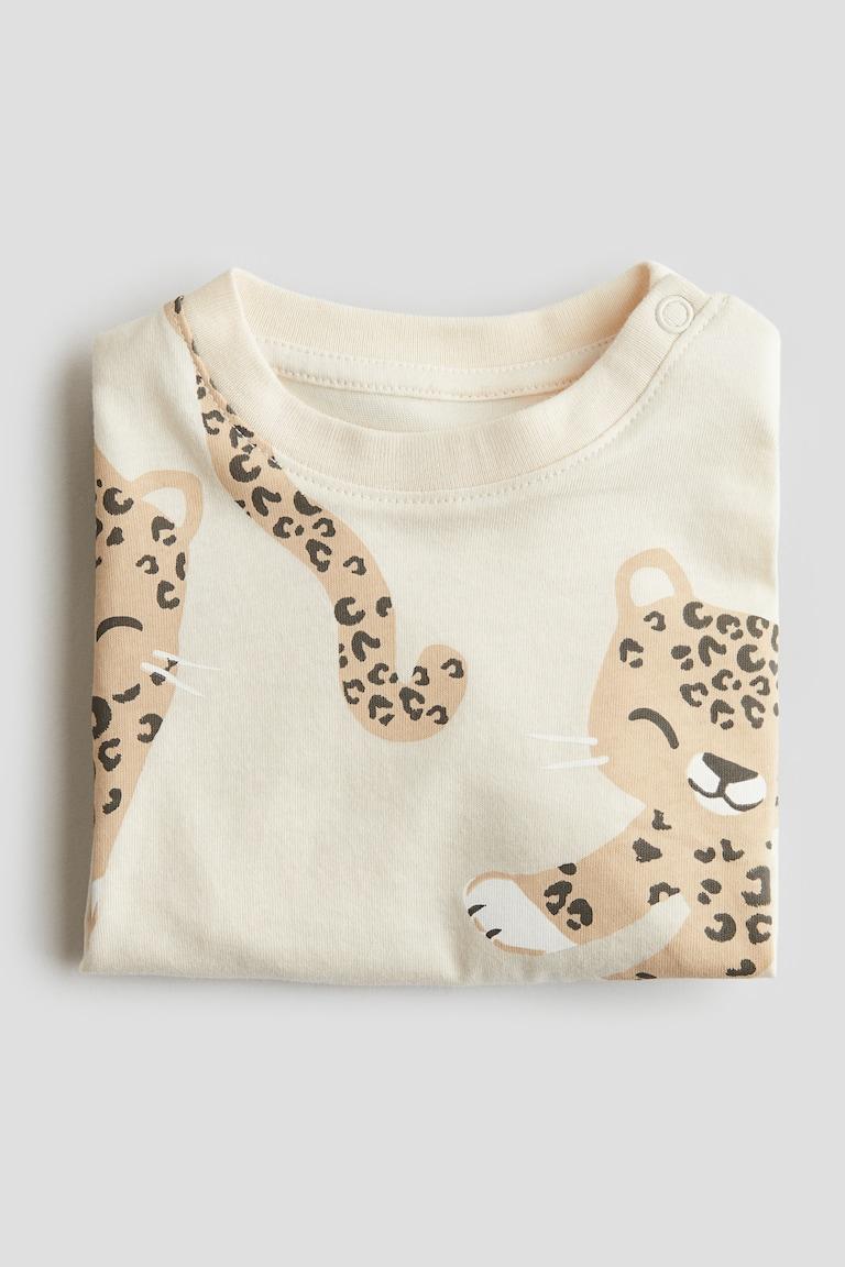 H&M Baumwoll-T-Shirt mit Print Versandkostenfrei