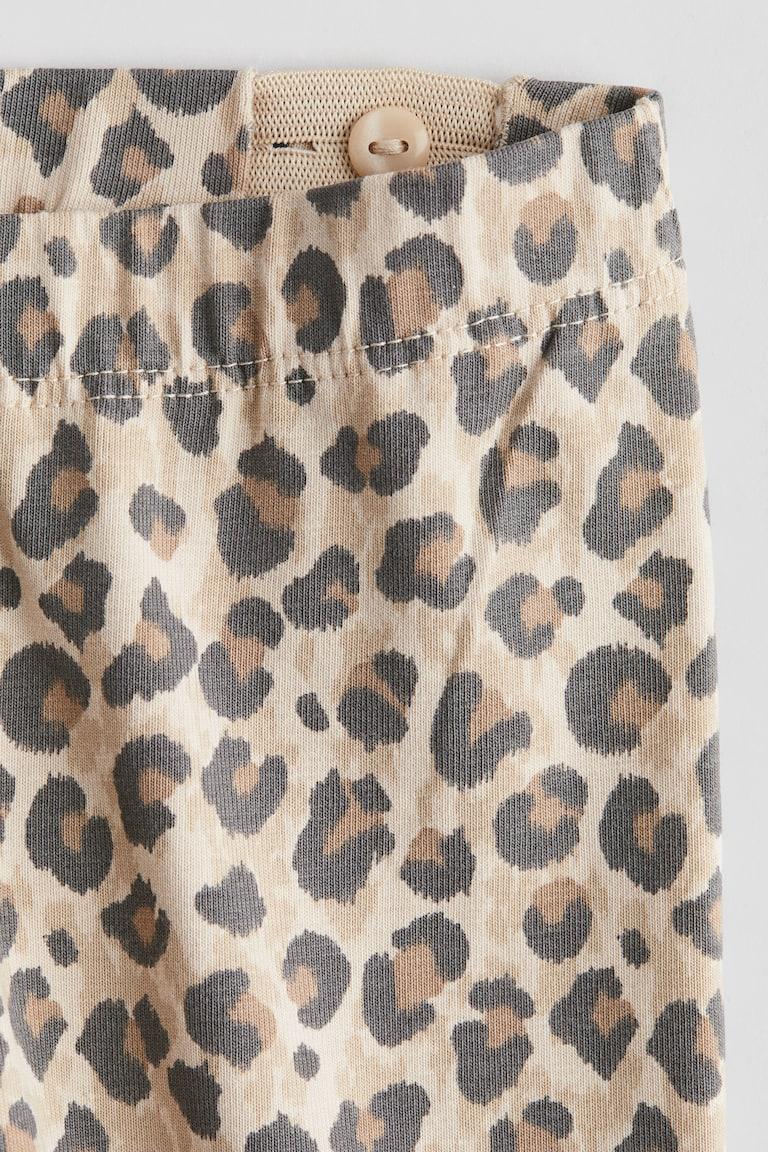 H&M Bedruckte Leggings aus Baumwolle Blitzangebot
