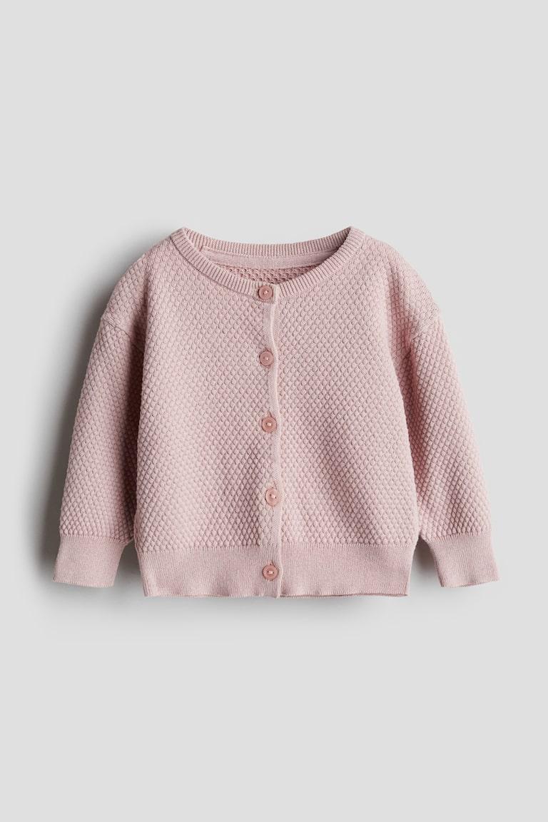 H&M Baumwollcardigan in Musterstrick Räumungsverkauf