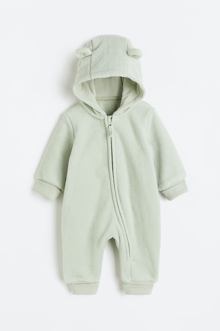 H&M Fleece-Overall mit Kapuze Neueste Stile