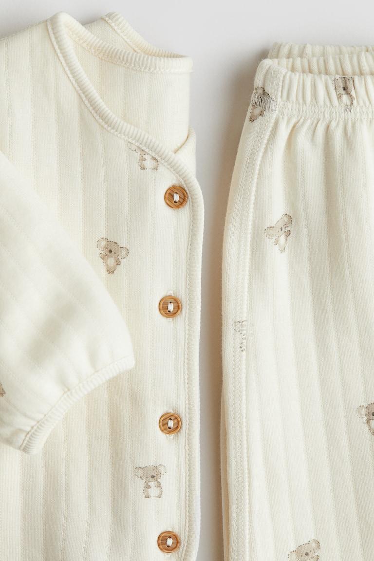 H&M 2-teiliges Set aus gestepptem Jersey Online