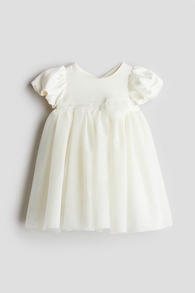 H&M Satinkleid mit Tüllrock Fabrikpreis