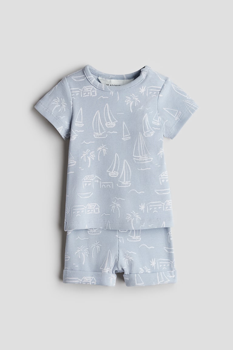 H&M Zweiteiler aus gerippter Baumwolle Cyber Monday