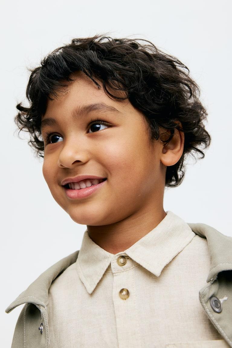 H&M Hemd aus Leinenmix Super Sparpreis