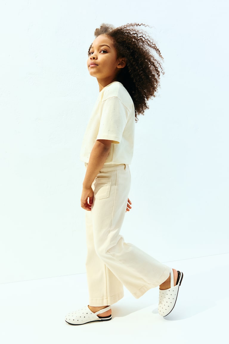 H&M Ausgestellte Twillhose Begrenzte Freigabe