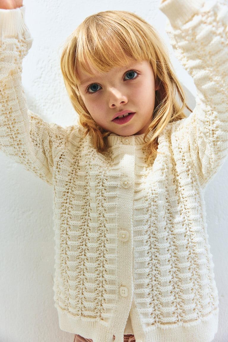 H&M Cardigan in Pointellestrick Nur für heute