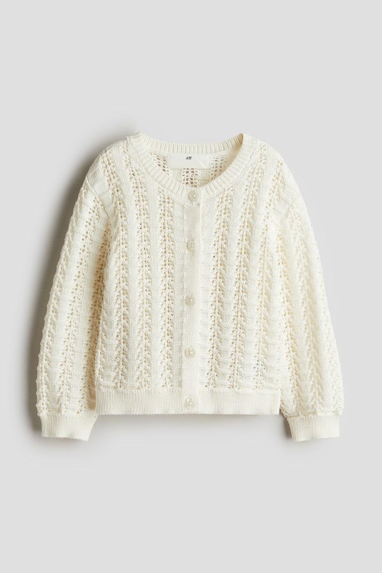 H&M Cardigan in Pointellestrick Nur für heute