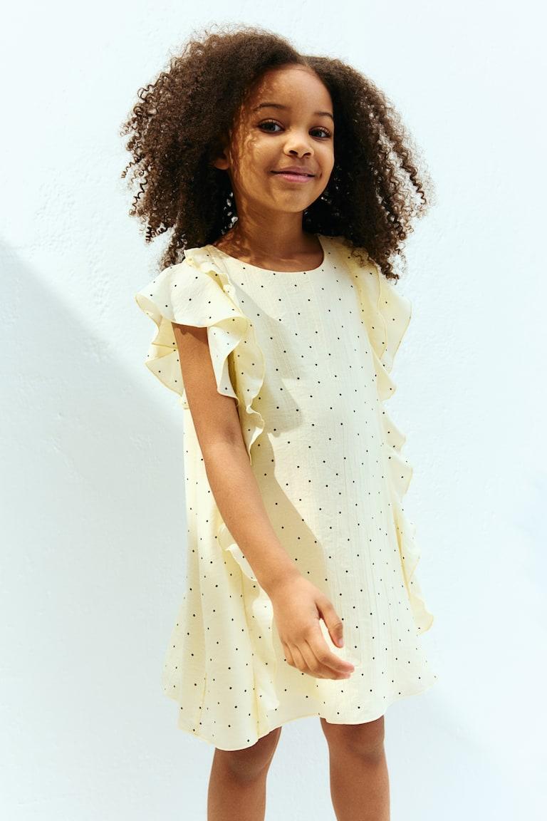 H&M Kleid mit Volants Discount Store für neue Produkte