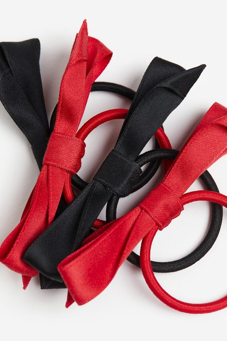 H&M 4er-Pack Haargummis mit Schleife Black Friday