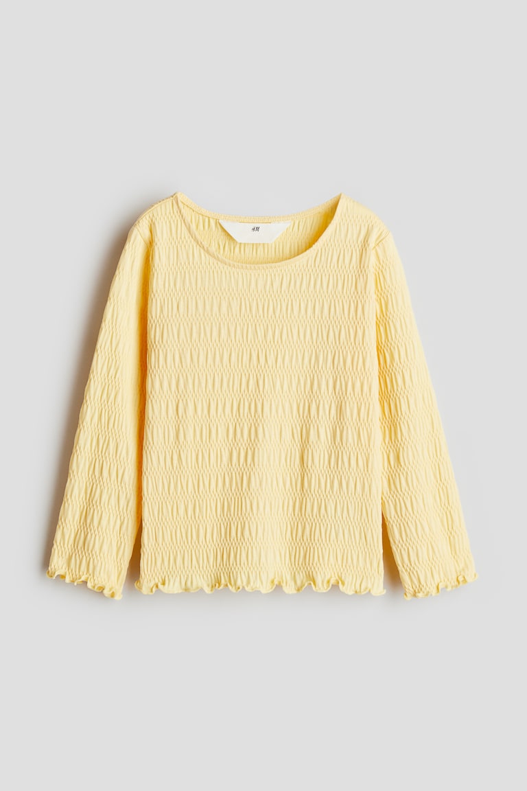 H&M Gesmoktes Jerseyshirt Bis zu 65% Rabatt