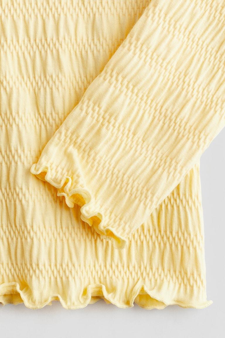 H&M Gesmoktes Jerseyshirt Nur für heute