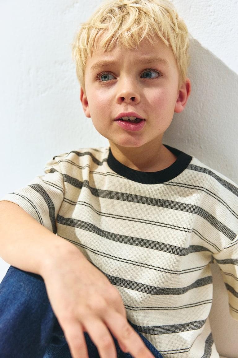 H&M Jacquard-T-Shirt in Loose Fit Im Verkauf