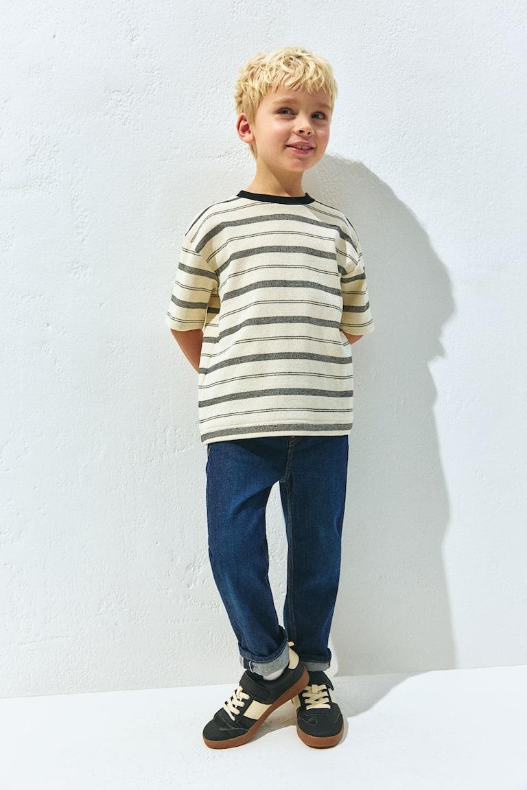 H&M Jacquard-T-Shirt in Loose Fit Im Verkauf