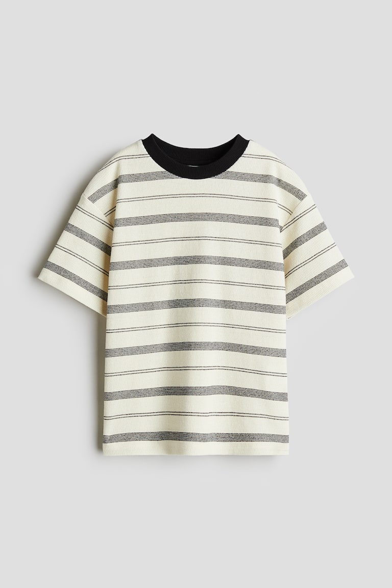 H&M Jacquard-T-Shirt in Loose Fit Im Verkauf