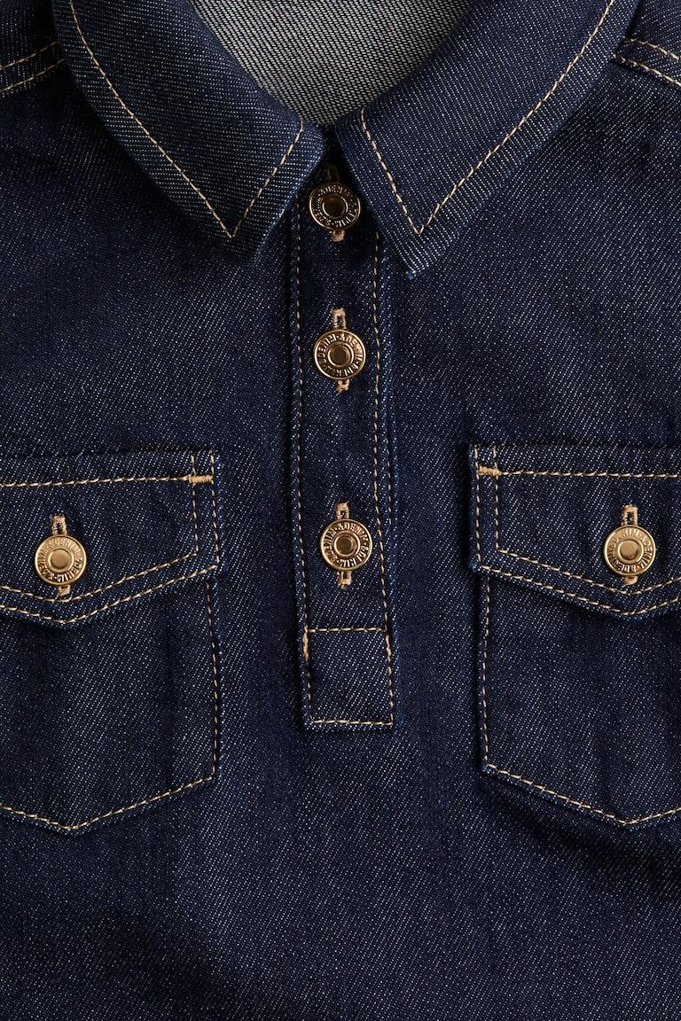 H&M Blusenkleid aus Denim Sonderangebot