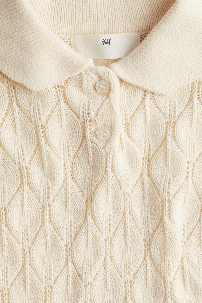 H&M Kleid in Pointellestrick Exklusivangebot