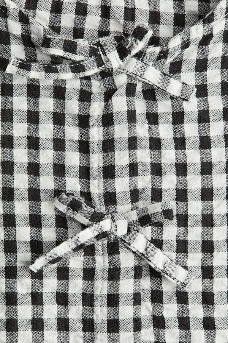 H&M Peplumbluse aus Baumwoll-Seersucker Top Angebot