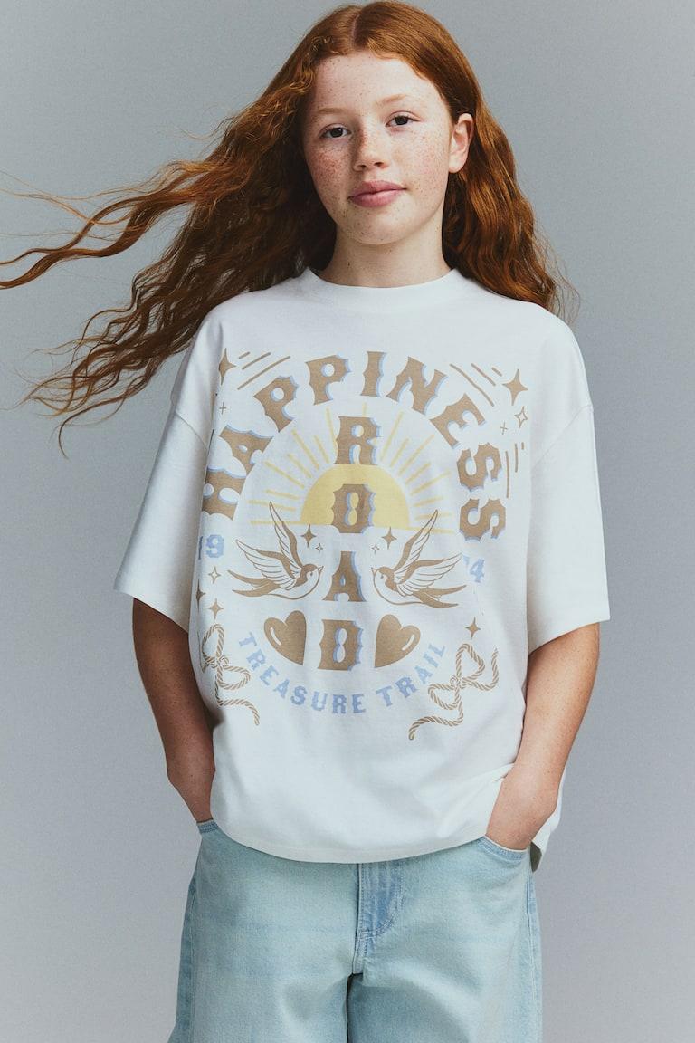 H&M Oversized Baumwoll-T-Shirt Nur für heute