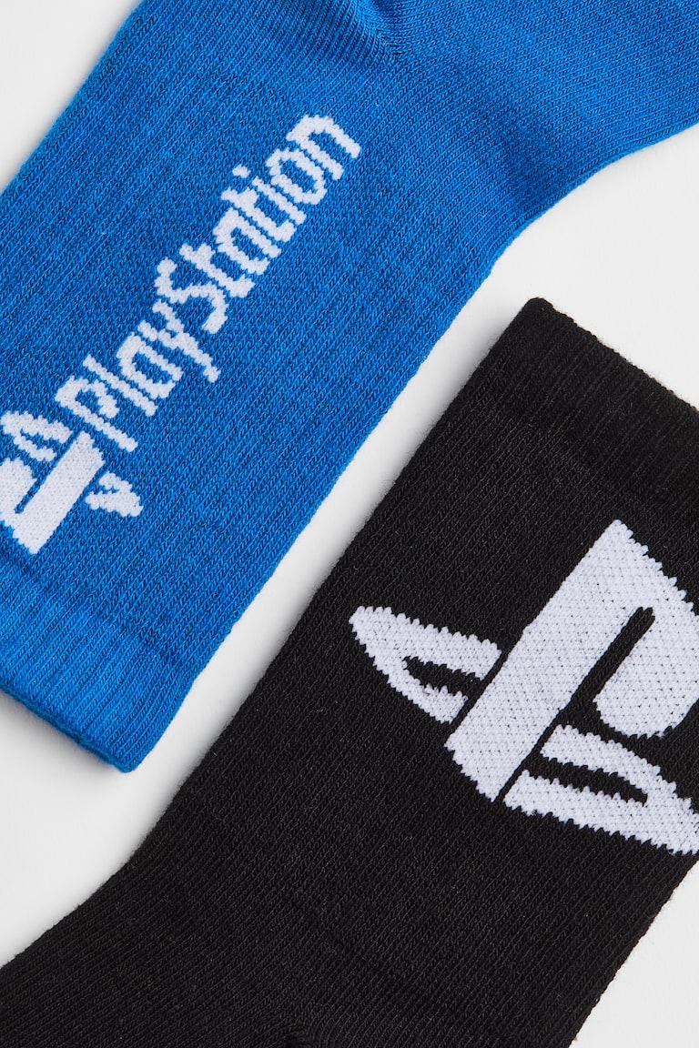 H&M 5er-Pack Socken mit Intarsienmotiv Kostenloser Versand international