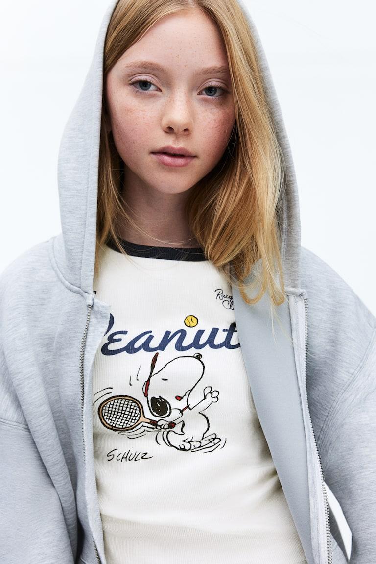 H&M Jerseyshirt mit Print Im Verkauf