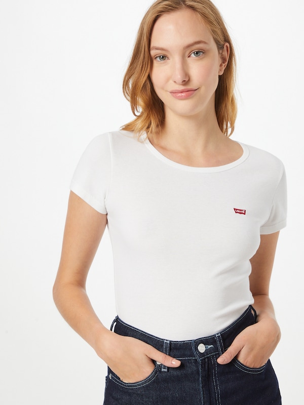 ﻿LEVI'S ® LEVI'S ® T-Shirt '2 Pack Crewneck Tee' in Graumeliert Weiß Riesige Ersparnisse