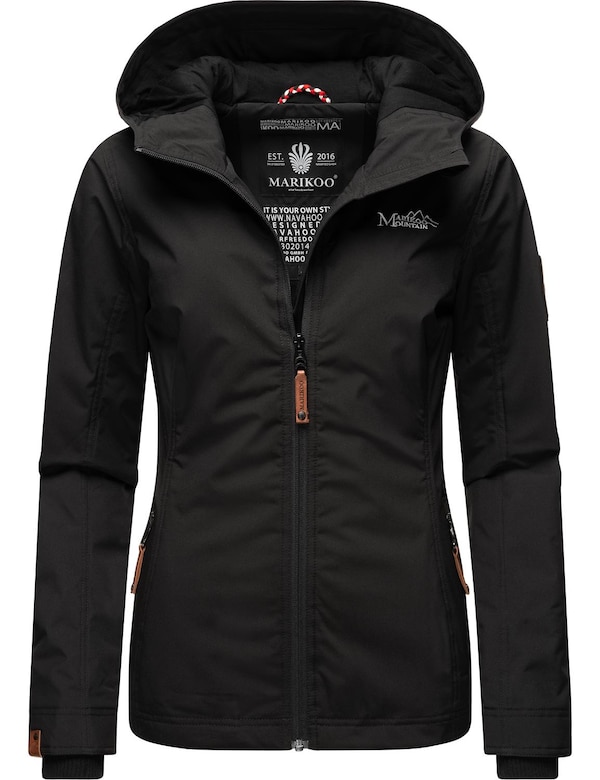 MARIKOO MARIKOO Übergangsjacke 'Brombeere' in Schwarz