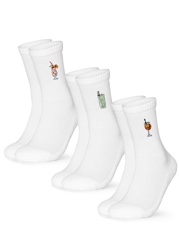 Occulto Occulto Socken 'Robin' in Weiß