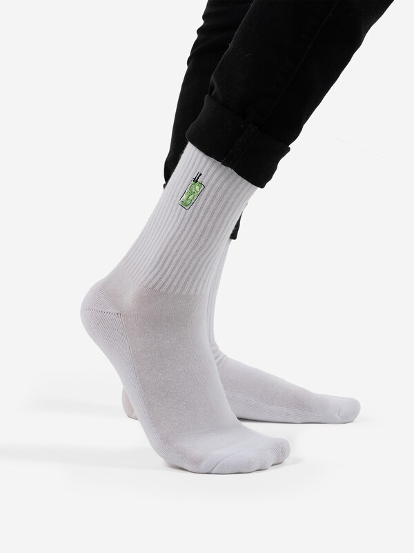 Occulto Occulto Socken 'Robin' in Weiß Saisonale Angebote